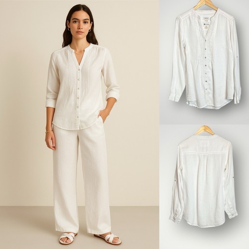 Malvin linen top - top, roll