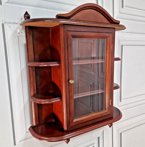 Vintage wall cabinet glazed - wall,