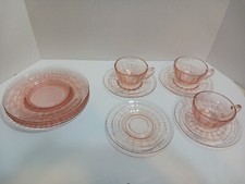 11 Pc Pink  Fostoria Fairfax