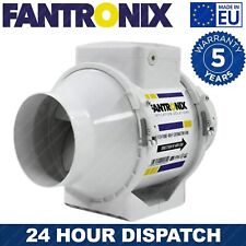 Bathroom Extractor fan with Run On Timer Loft Mounted Inline