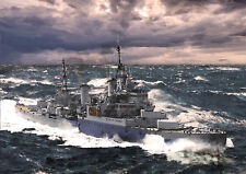HMS SHEFFIELD - ARCTIC CONVOYS WW2 - LIMITED EDITION ART (25) 