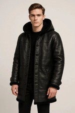 Men’s Black Faux Shearling