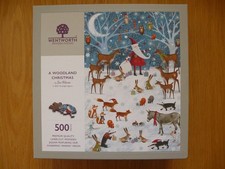 Wentworth Jigsaw Puzzle 500 Pieces A Woodland Christmas Complete Wooden