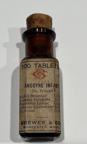 Antique anodyne infant tablets - anodyne,