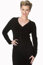 Black Cropped Button Vintage