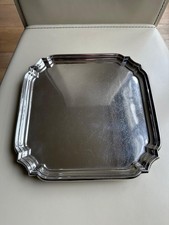Antique solid silver - , salver