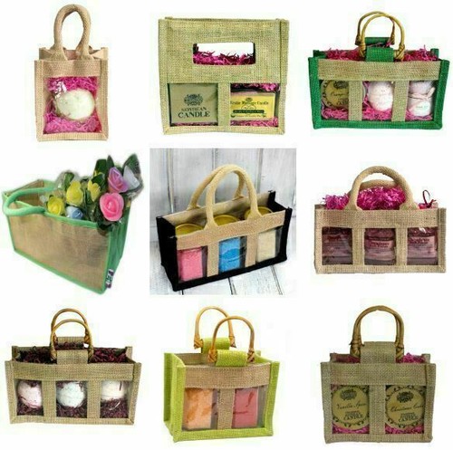 Jute gift bags - 5, x