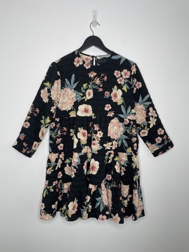 Zara floral print ruffle - floral,
