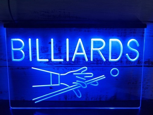 Billiards led light sign - led,