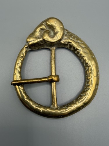 Solid brass ouroboros ram - brass,