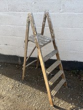 Vintage Old Wooden Step Ladder