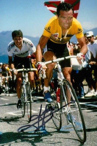 Bernard hinault signed 6x4 - signed,