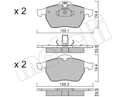 0118 brake pad - brake, set,
