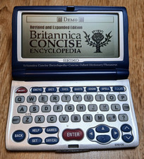 Seiko ER8100 Britannica Encyclopedia Dictionary Thesaurus Crossword Solver