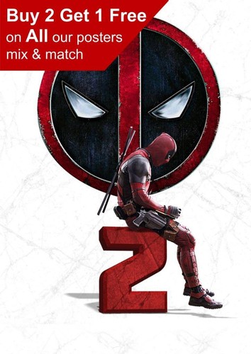Deadpool logo poster a4 - deadpool,