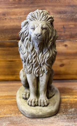 Stone garden proud lion - stone,