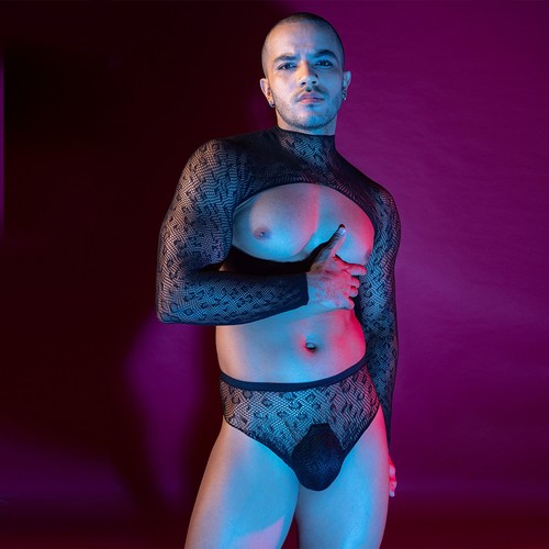 Sexy men mesh fishnet - men's,
