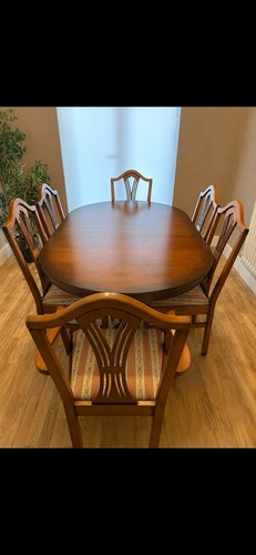 Oval medium wood brown - medium, dining