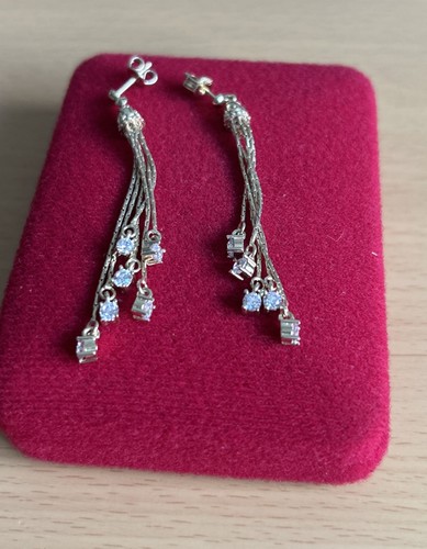 925 silver gold - cz, /