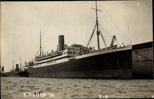 Photo postcard paquebot - photo,