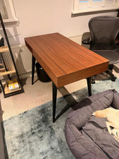 Heal's 'Celine' designer desk in walnut & black, great condition