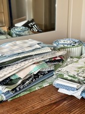 Moda Fabric Remnants Quilting Cotton Camille Roskelley Nantucket Dwell Sunnyside