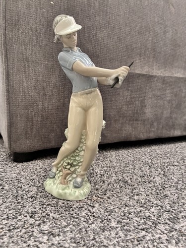 Lladro golf lady figurine - lady,