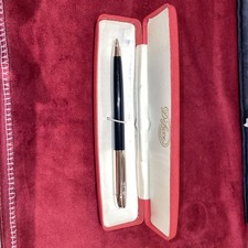 VINTAGE 1950/60S BIRO DE LUXE BALLPOINT PEN BLACK AND GOLD, IN ORIGINAL BOX