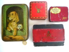 1930 Mc VITIE DIGESTIVE BISCUIT RED SAMPLE & ANTIQUE 1905 CADBURYS 3 QUEENS TINS