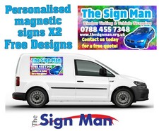 2 x A2 MAGNETIC SIGNS VEHICLE