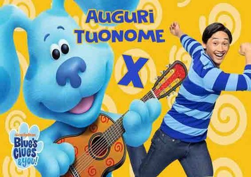 Blue clues waffle with name - waffle,