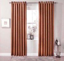 Blackout Eyelet Curtains Black