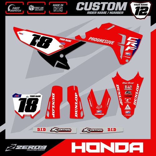 Honda motocross graphics kit - honda,