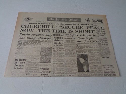 Ww2 wartime newspaper daily - -,