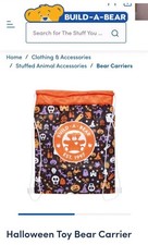 Build A Bear VGC Halloween  Toy/Bear Carrier Backpack/Shoulder bag