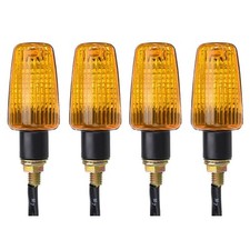 4 X 6 Volt,6V Motorcycle Turn Signals Light Blinker Indicator With Amber Lens