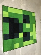 Minecraft PRHMIN010 80x80 cm Creeper Square Bedroom Rug - Green