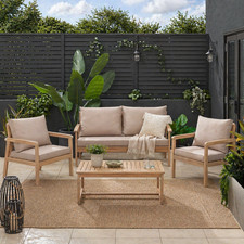 Garden Sofa Set Wooden Outdoor