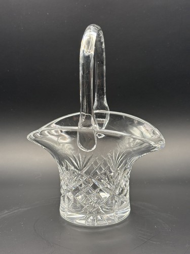 Edinburgh crystal vase basket - crystal,