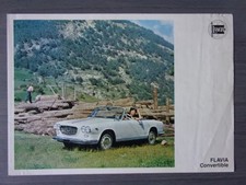 LANCIA FLAVIA CONVERTIBLE 1.8 orig 1967 Sales Brochure - English Text
