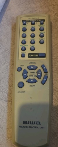 Aiwa zas02 remote control - aiwa,