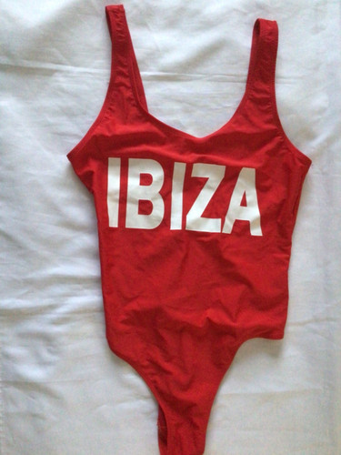 Ibiza red swimming costume - "ibiza",