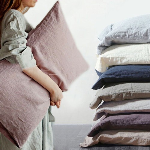 Natural linen pillowcases pure - linen,