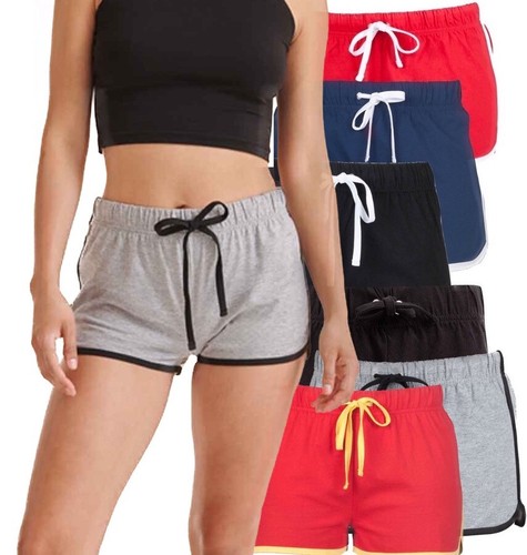 Ladies cotton retro shorts - ladies,