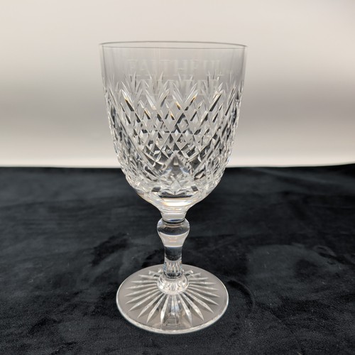 Masonic cut crystal wine - crystal,