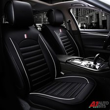 Front Car Seat Covers Black Comfortable Leatherette Luxury For Honda Accord CR-V