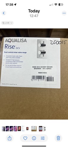 Aqualisa rise dcv divert - dcv,