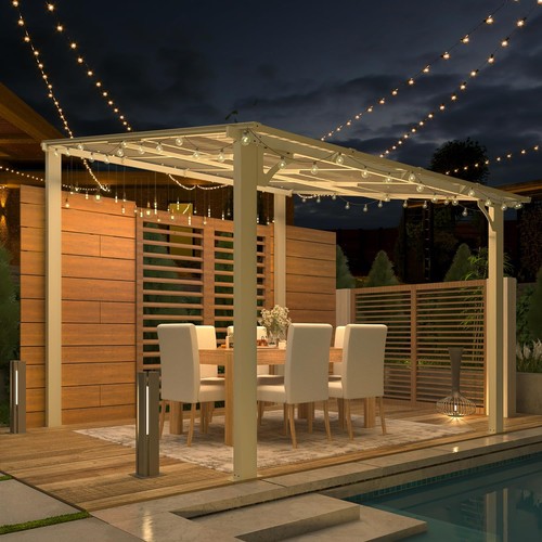 White gazebo outdoor - white,