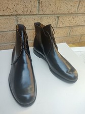 Goldtop Men's Black Leather Chukka Boot Styled By Godfrey's Size UK 10 (New)