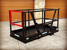 2.0m x 1.0m Man-lift Safety Basket C/w Quicke Euro (8) Brackets & Fork Skids
